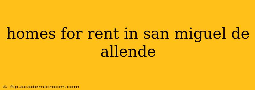 homes for rent in san miguel de allende
