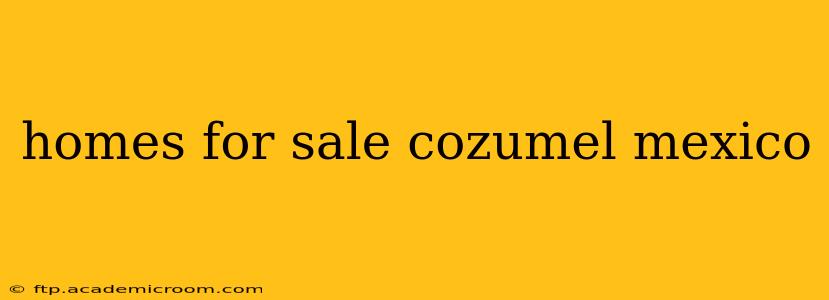 homes for sale cozumel mexico