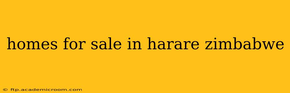homes for sale in harare zimbabwe