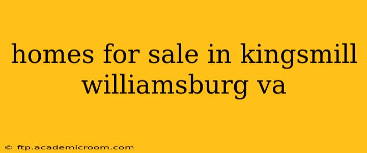 homes for sale in kingsmill williamsburg va