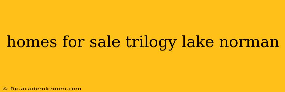 homes for sale trilogy lake norman