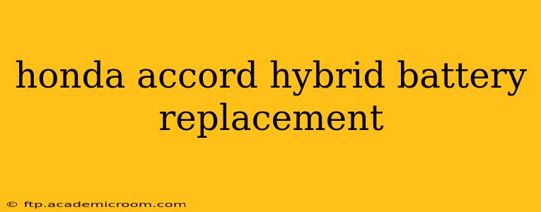 honda accord hybrid battery replacement