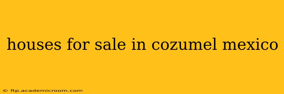 houses for sale in cozumel mexico