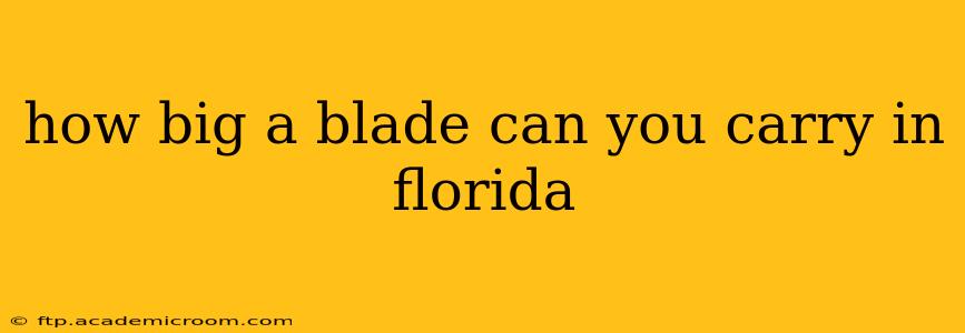 how big a blade can you carry in florida
