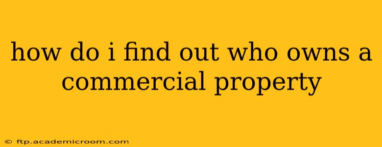 how do i find out who owns a commercial property