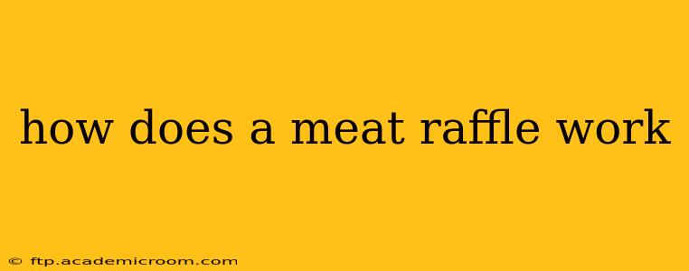 how does a meat raffle work