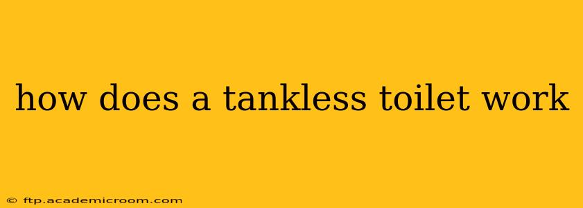 how does a tankless toilet work