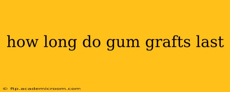 how long do gum grafts last