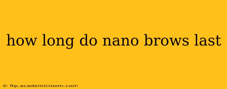 how long do nano brows last