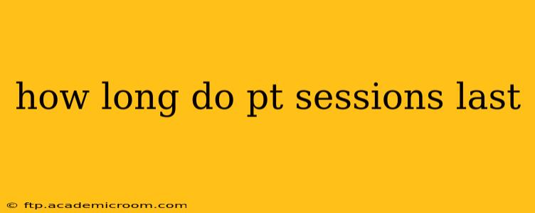 how long do pt sessions last