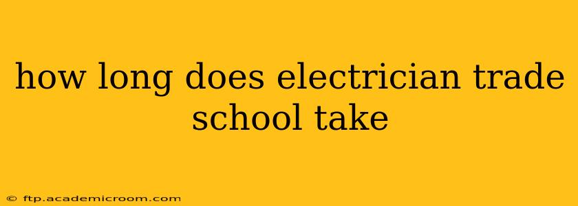 how long does electrician trade school take
