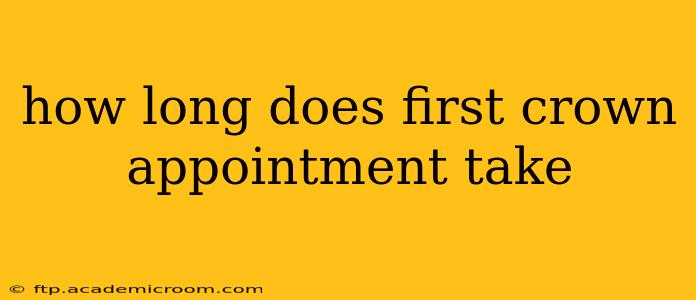 how long does first crown appointment take