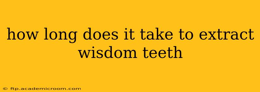how long does it take to extract wisdom teeth