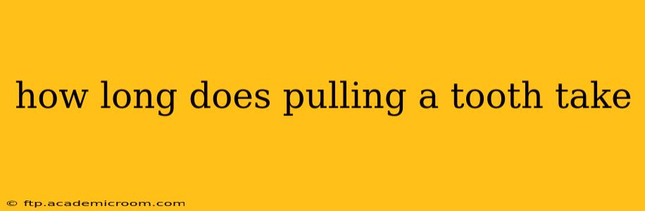 how long does pulling a tooth take
