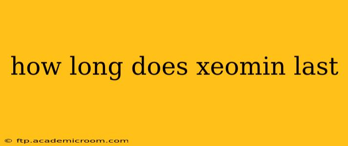 how long does xeomin last