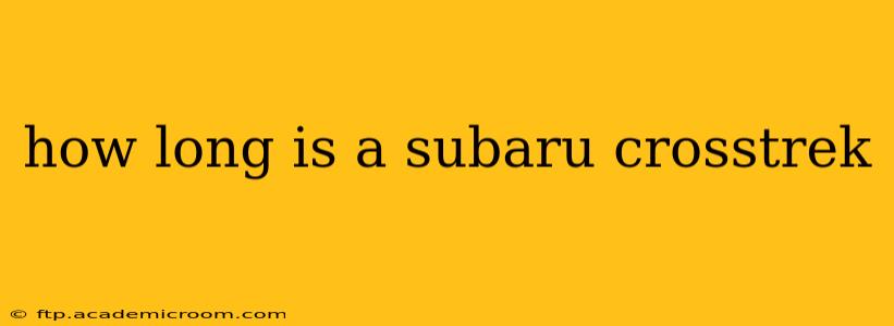 how long is a subaru crosstrek