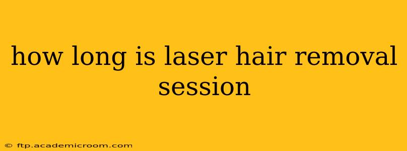 how long is laser hair removal session