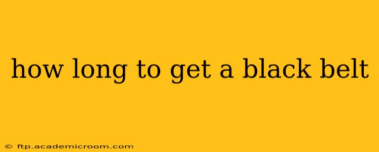 how long to get a black belt