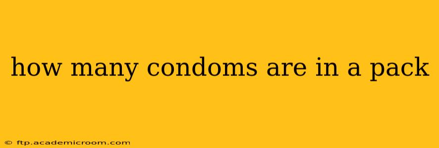how many condoms are in a pack