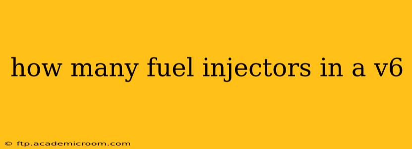 how many fuel injectors in a v6