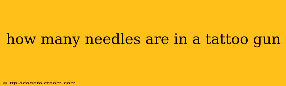 how many needles are in a tattoo gun