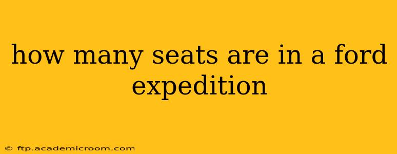 how many seats are in a ford expedition