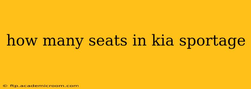 how many seats in kia sportage