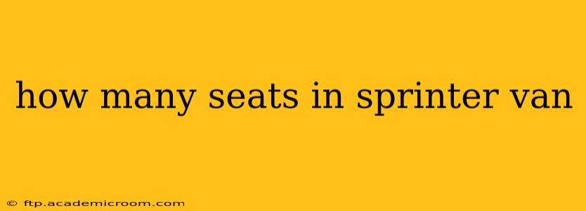 how many seats in sprinter van