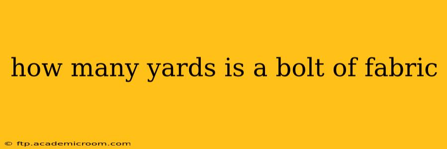 how many yards is a bolt of fabric