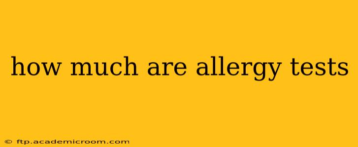 how much are allergy tests