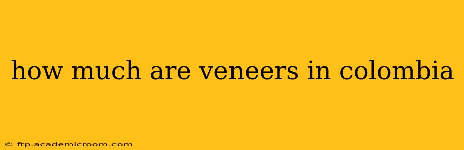 how much are veneers in colombia