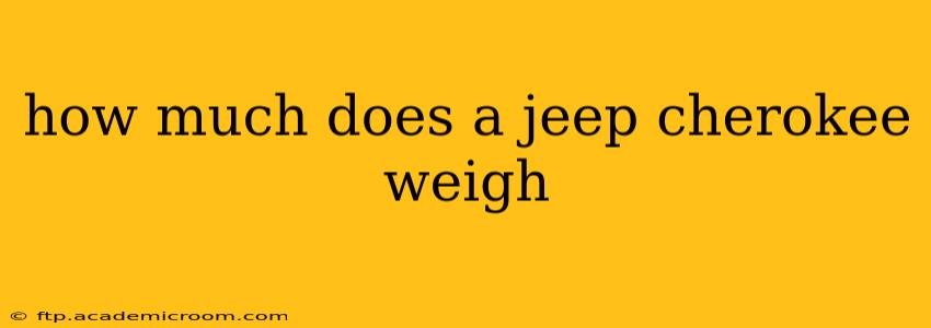 how much does a jeep cherokee weigh