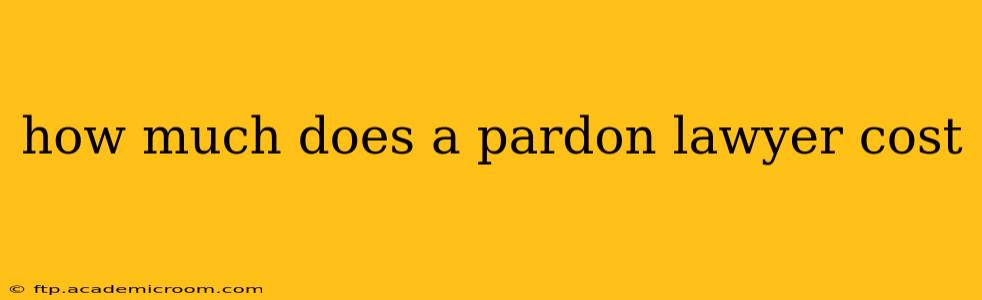 how much does a pardon lawyer cost