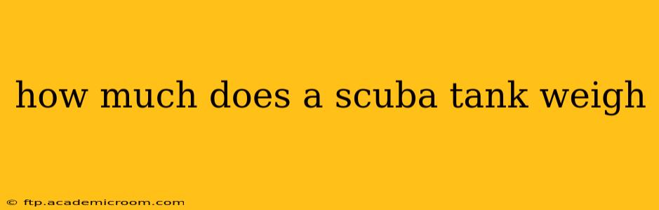 how much does a scuba tank weigh