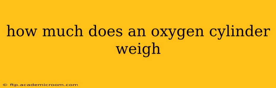 how much does an oxygen cylinder weigh