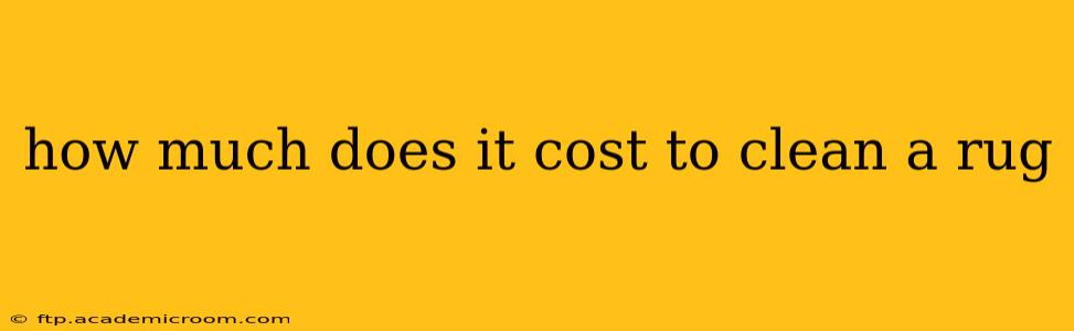 how much does it cost to clean a rug