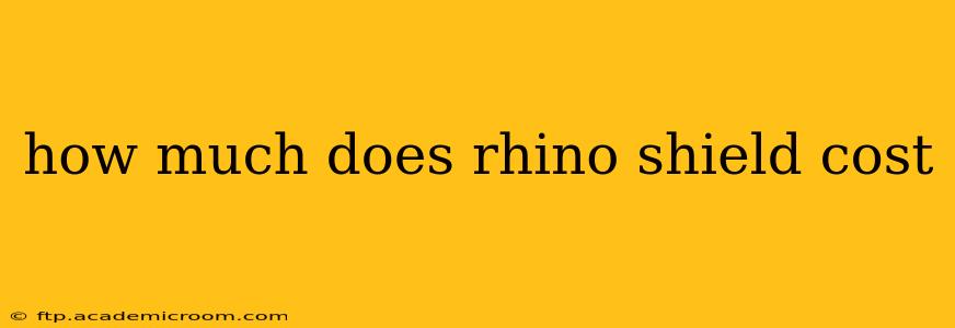 how much does rhino shield cost