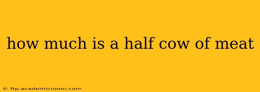 how much is a half cow of meat