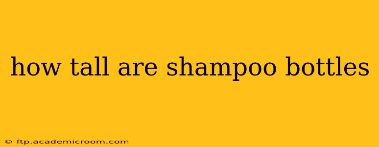 how tall are shampoo bottles