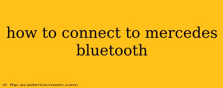 how to connect to mercedes bluetooth