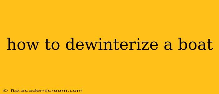 how to dewinterize a boat