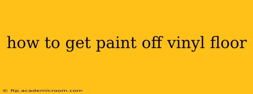 how to get paint off vinyl floor