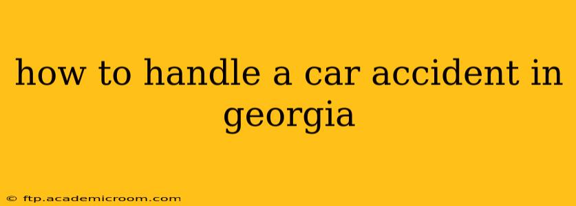 how to handle a car accident in georgia
