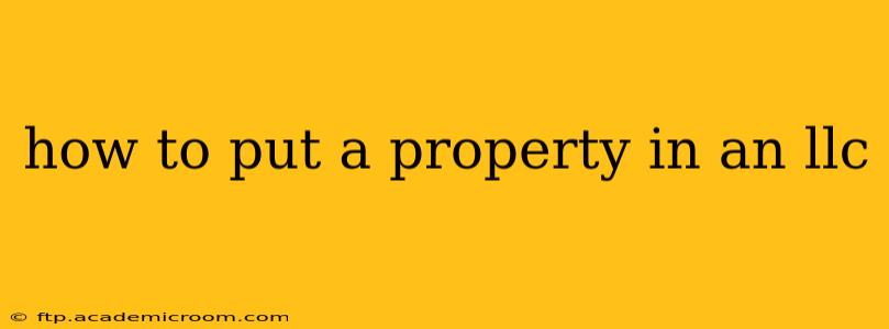 how to put a property in an llc
