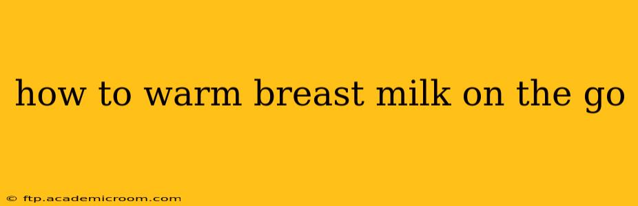 how to warm breast milk on the go
