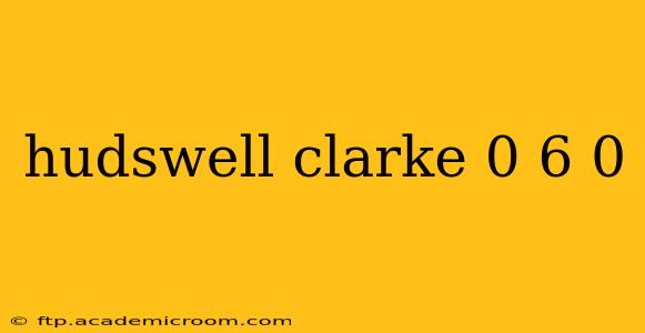 hudswell clarke 0 6 0