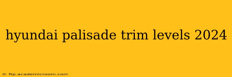 hyundai palisade trim levels 2024