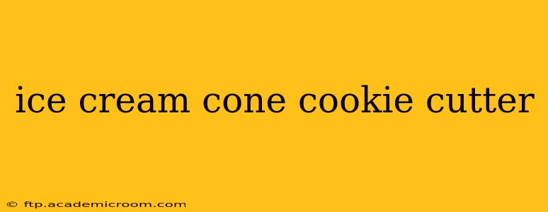 ice cream cone cookie cutter