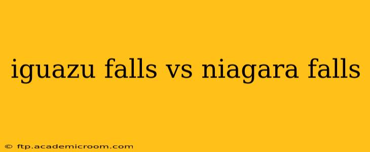 iguazu falls vs niagara falls