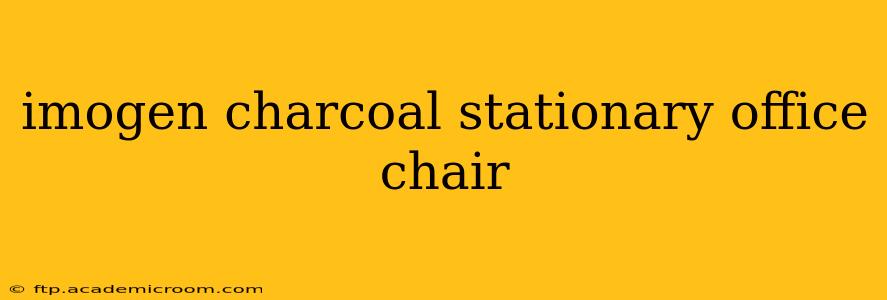 imogen charcoal stationary office chair